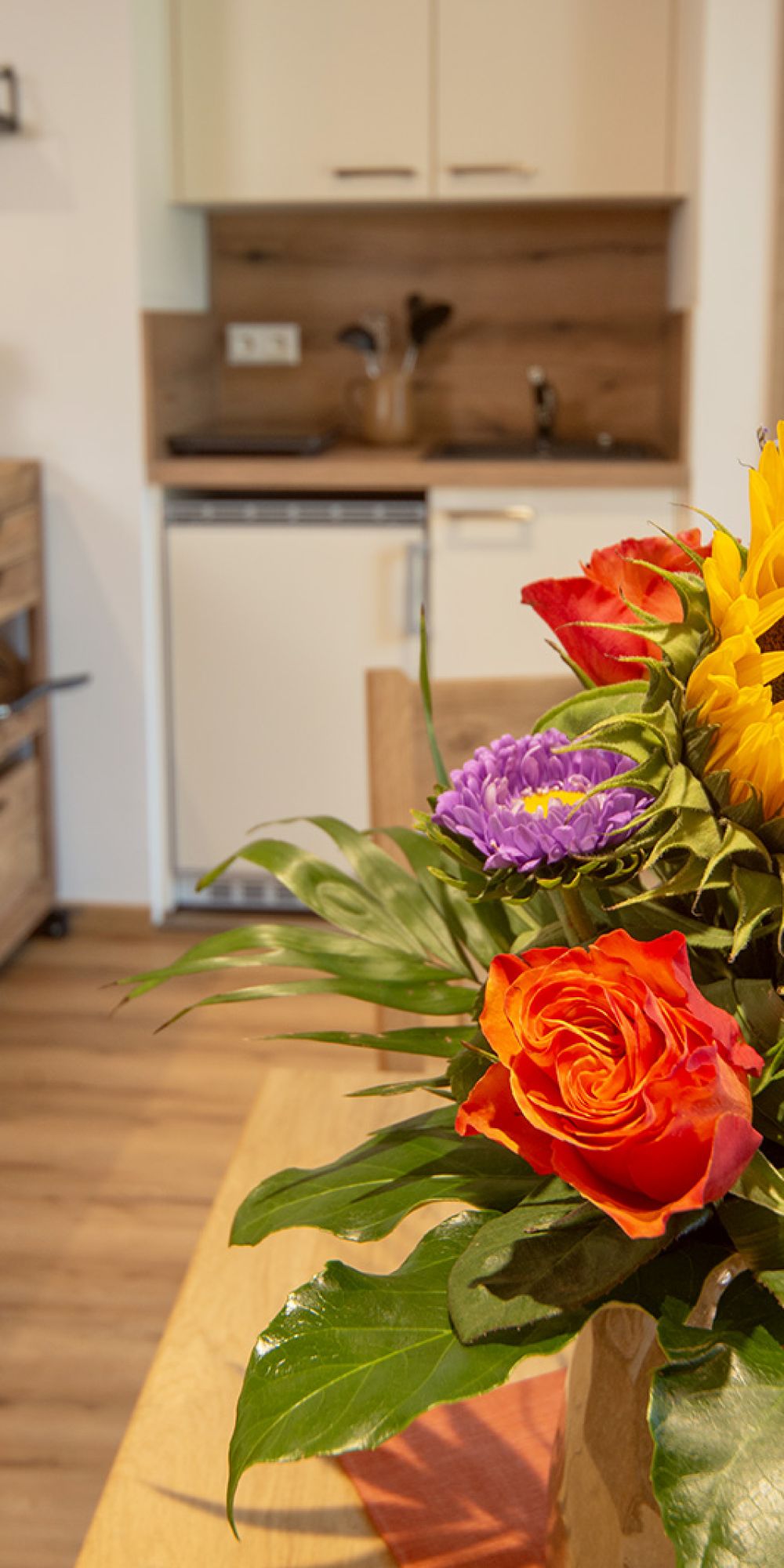 Detailaufnahme eines Blumenstraußes 