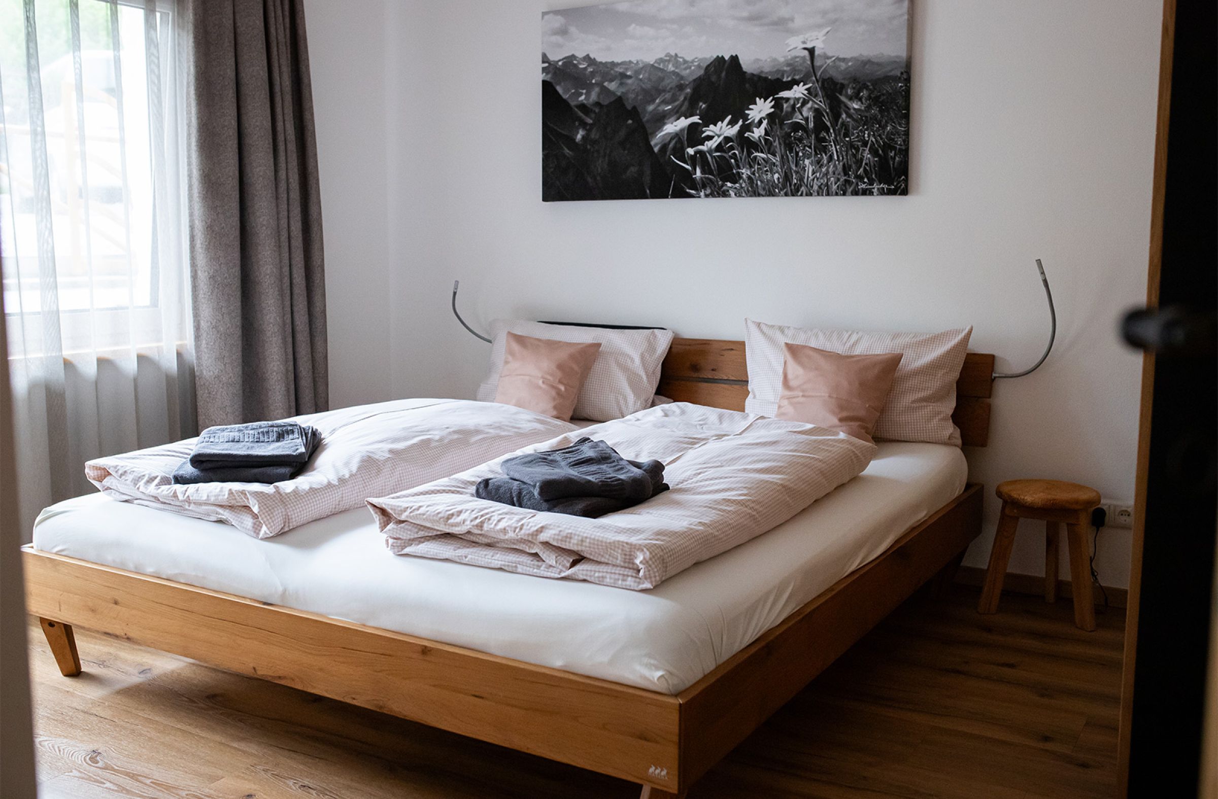 Schlafzimmer der Ferienwohnung Pudelwohl
