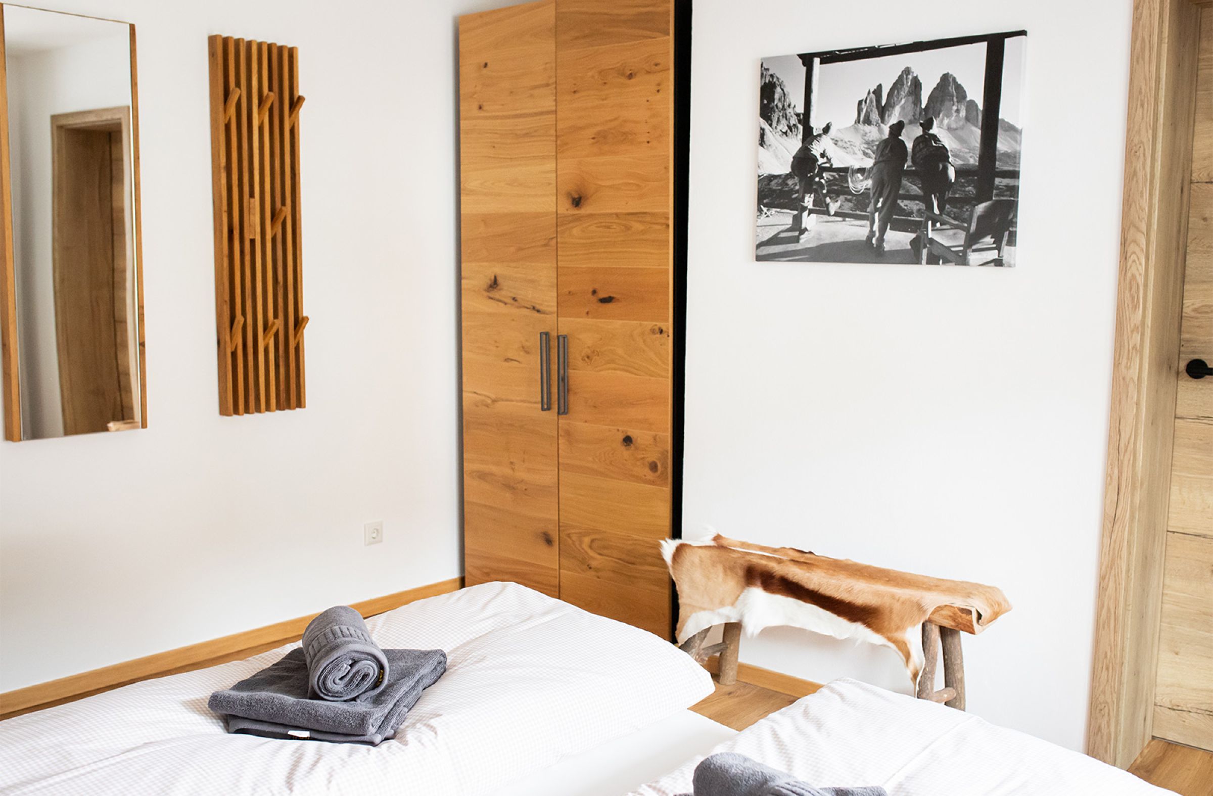 Schlafzimmer der Ferienwohnung Pudelwohl