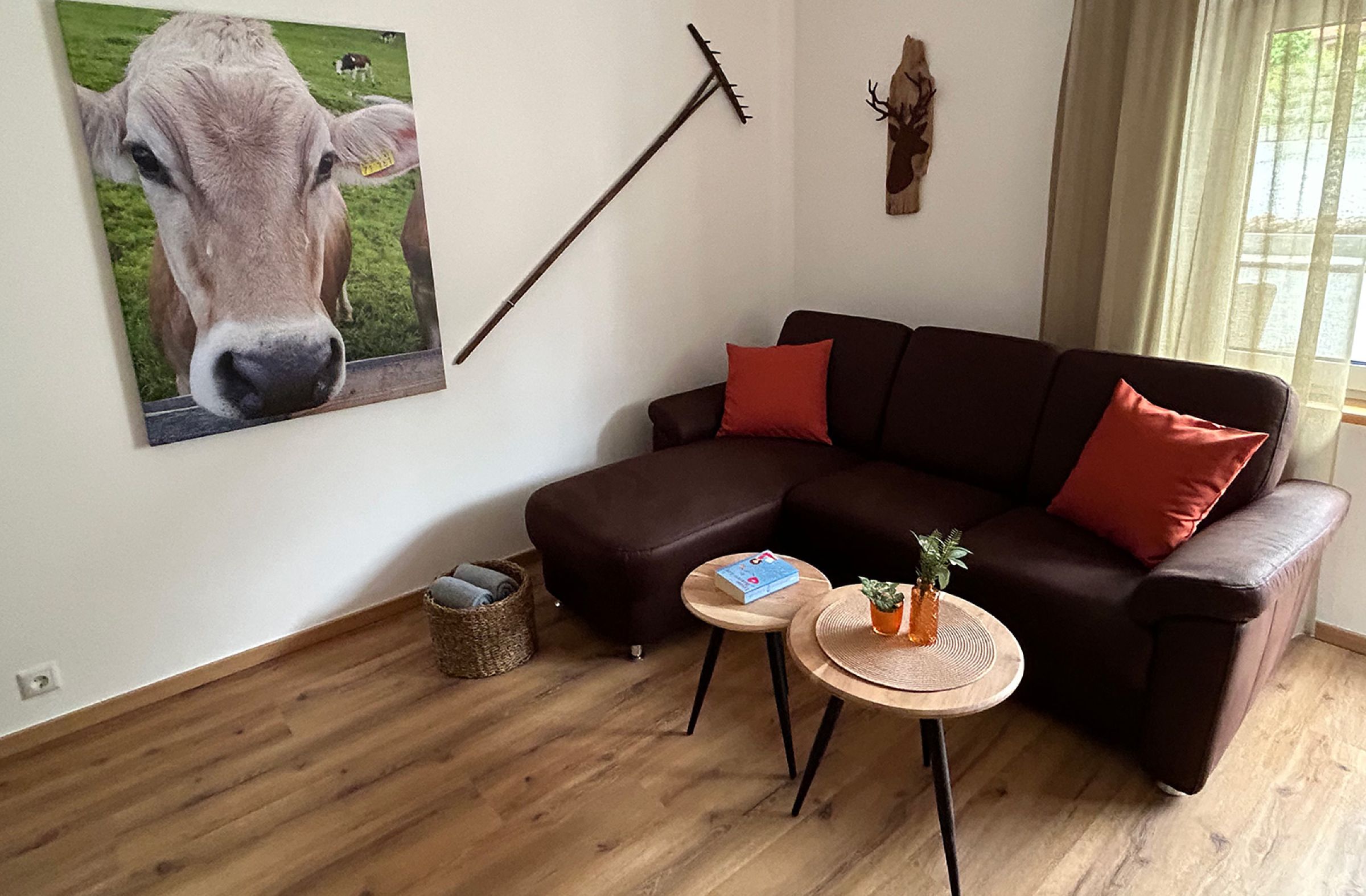 Couch in der Ferienwohnung Pudelwohl