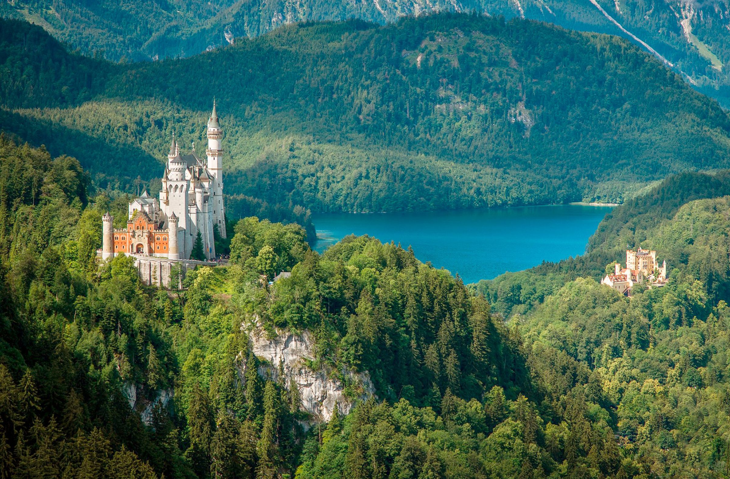 Schlösser Neuschwanstein und Hohenschwangau im Allgäu